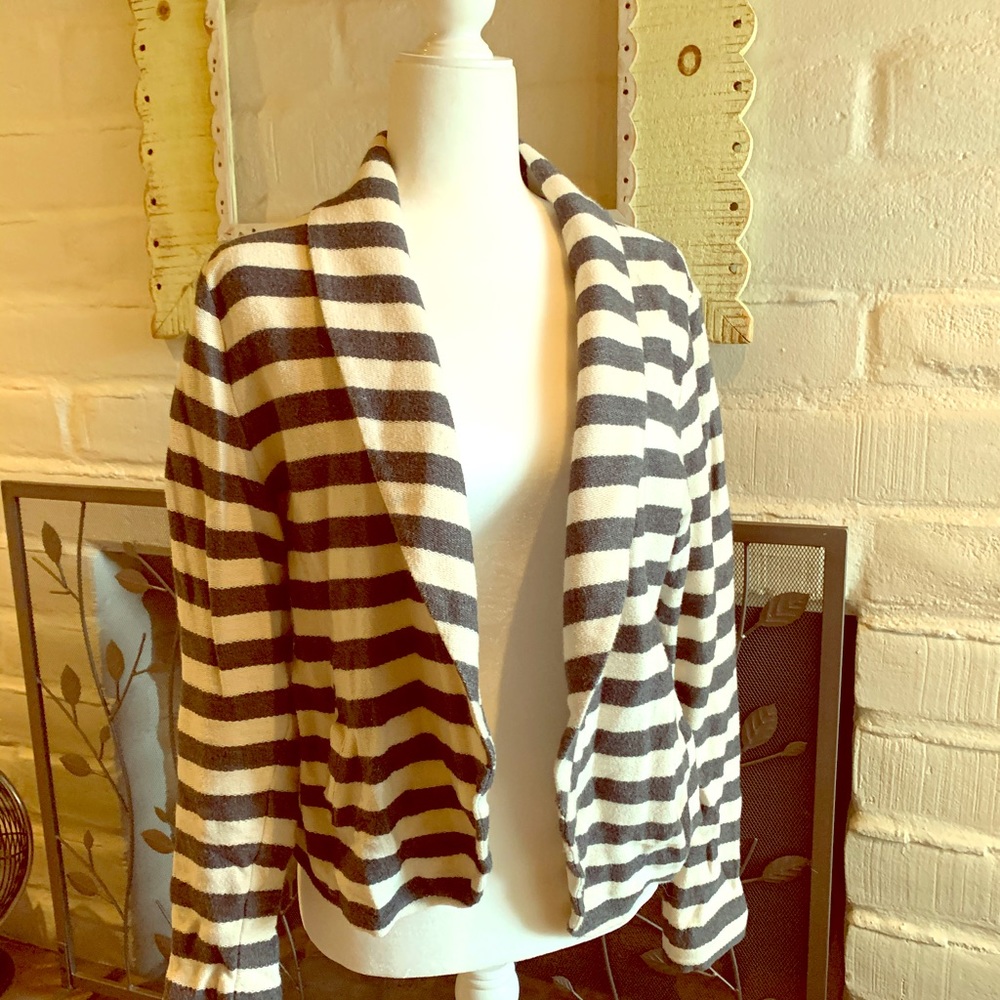 Loft Grey/cream Blazer|Sweater